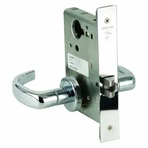 SCHLAGE L9010 17A 625 Mortise Lockset, Grade 1, L Sparta, Bright Chrome, Not Keyed | CT9ZAF 46TN31