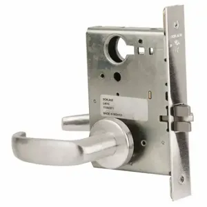 SCHLAGE L9010 17A 630 Mortise Lockset, Grade 1, L Sparta, Stainless Steel, Not Keyed | CT9ZAJ 46TN32