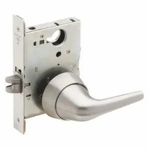 SCHLAGE L9010 SL1 630 Door Lever Lockset, Grade 1, Anti Ligature Lever, Stainless Steel, Not Keyed | CT9XJJ 457D15