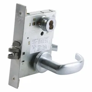 SCHLAGE L9080BD 07A 626 Schlage Mortise Storeroom Lockset, Lever, Storeroom | CT9ZBW 28XY03