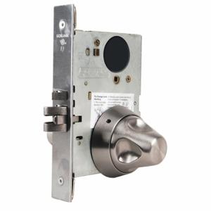 SCHLAGE L9080L SK1 630 Door Lever Lockset, 1, Anti Ligature Knob, Stainless Steel, Not Keyed | CT9XJE 457D09