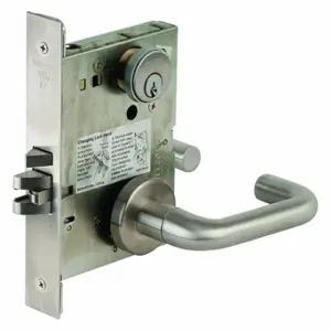 SCHLAGE L9080P 03A 626 KD C123 KWY Mortise Lockset, Grade 1, L Tubular, Satin Chrome, Different | CT9ZAM 46TN46