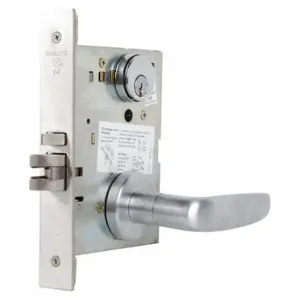 SCHLAGE L9080P 07A 626 KD C123 KWY Mortise Lockset, Grade 1, L Athens, Satin Chrome, Different, Lever | CT9YZV 46TN47