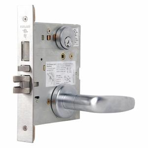 SCHLAGE L9453P 07A 626 KD C123 KWY Mortise Lockset, Grade 1, L Athens, Satin Chrome, Different, Lever | CT9ZFN 46TN49