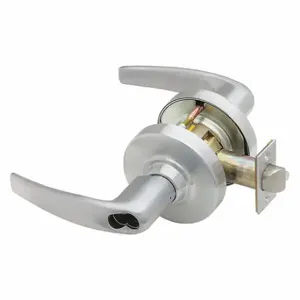 SCHLAGE ND80BD ATH 626 Door Lever Lockset, Grade 1, Athens, Satin Chrome, Not Keyed | CT9XJM 54XU65