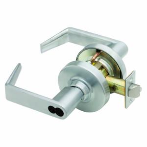 SCHLAGE ND94JD RHO 626 Lever, Grade 1, Nd Rhodes, Satin Chrome, Not Keyed | CT9YWM 46TP06