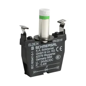 SCHMERSAL ELDE.NGN24 Light Terminal Block, Integrated Led, 24 VAC/VDC, Green, 0.4W | CV7DEQ