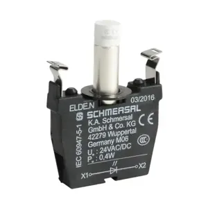 SCHMERSAL ELDE.NWS24 Light Terminal Block, Integrated Led, 24 VAC/VDC, White, 0.4W | CV7DEV