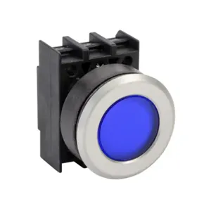 SCHMERSAL EML.VBL Illuminated Indicating Light, Permanent Light Function, IP65, 30mm, Blue, 34.5mm, Round | CV7RMX