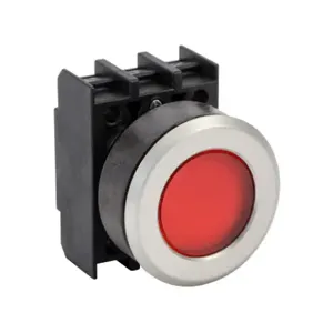 SCHMERSAL EML.VRT Illuminated Indicating Light, Permanent Light Function, IP65, 30mm, Red, 34.5mm, Round | CV7RNA