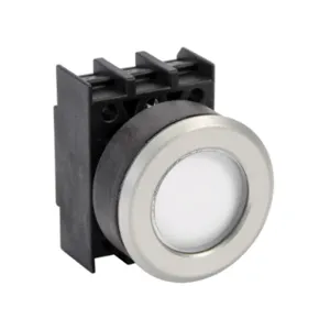 SCHMERSAL EML.VWS Illuminated Indicating Light, Permanent Light Function, IP65, 30mm, White, 34.5mm, Round | CV7RNB