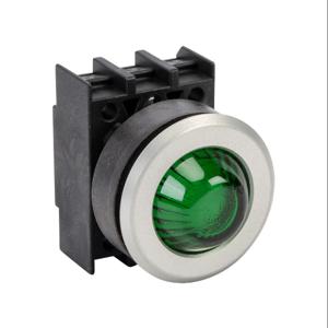 SCHMERSAL EMLH.VGN Illuminated Indicating Light, Permanent Light Function, IP65, 30mm, Green, 34.5mm, Dome | CV7RNE