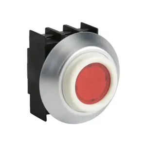 SCHMERSAL NDLRT Pushbutton, 22mm, Momentary, Operator Only, Plastic Base, Plastic Bezel, Red, Extended | CV7WUL