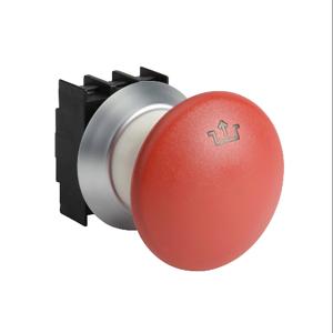 SCHMERSAL NDRZ50RT Emergency Stop Pushbutton, IP67 And IP69K, 22mm, Push To Lock, Pull To Reset | CV7WUU