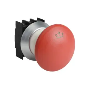 SCHMERSAL NDRZ50RT Emergency Stop Pushbutton, IP67 And IP69K, 22mm, Push To Lock, Pull To Reset | CV7WUU