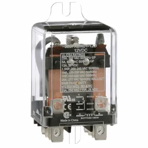 SCHNEIDER ELECTRIC 389FXBXC1-12D Enclosed Power Relay, Surface Mounted, 25 A Current Rating, 12VDC, Dpdt | CU2BFN 6CUZ3