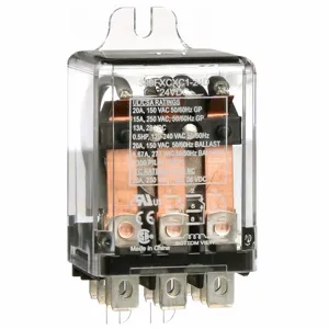 SCHNEIDER ELECTRIC 389FXCXC1-24D Enclosed Power Relay, Surface Mounted, 20 A Current Rating, 24VDC, 3Pdt | CU2BER 6CVA1