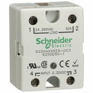 SCHNEIDER ELECTRIC 6250AXXSZS-DC3 Solid State Relay, Surface Mounted, 50 A Max Output Current | CU2DZE 6CVC0