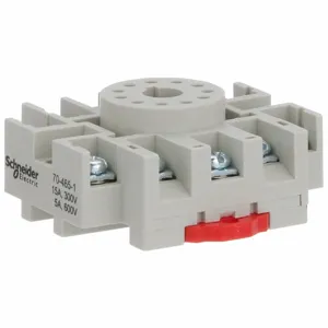 SCHNEIDER ELECTRIC 70-465-1 Relay Socket, 15 A Rating, Din-Rail Socket Mounting, 11 Pins, B Socket, Std, Finger Safe | CU2DDY 6CVD7