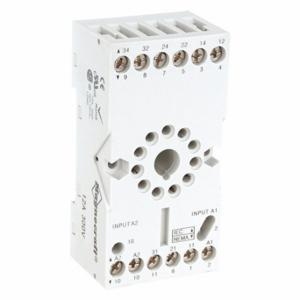 SCHNEIDER ELECTRIC 70-750E11-1 Relay Socket, 12 A Rating, Din-Rail Socket Mounting, 11 Pins, B Socket, Std, Finger Safe | CU2DDT 6CVD8