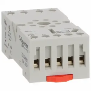 SCHNEIDER ELECTRIC 70-750E8-1 Relay Socket, 12 A Rating, Din-Rail Socket Mounting, 8 Pins, A Socket, Std, Finger Safe | CU2DDV 6CVD9