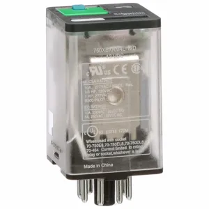 SCHNEIDER ELECTRIC 750XBXRM4L-12D Plug-In Relay 8 Pins Octal 12VDC | AH4TME 35KR32