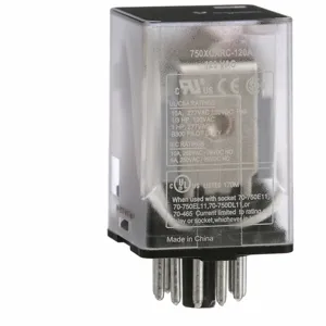 SCHNEIDER ELECTRIC 750XCXRC-120A Plug-In Relay 11 Pins Octal 120VAC | AH4TMJ 35KR36