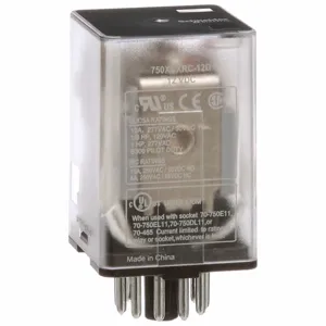 SCHNEIDER ELECTRIC 750XCXRC-12D Plug-In Relay 11 Pins Octal 12VDC | AH4TMK 35KR37