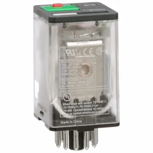 SCHNEIDER ELECTRIC 750XCXRM4L-24A Plug-In Relay 11 Pins Octal 24VAC | AH4TMT 35KR44