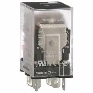 SCHNEIDER ELECTRIC 782XBXC-240A General Purpose Relay, Socket Mounted, 15 A Current Rating, 240 VAC, 8 Pins/Terminals | CU2BJR 6CWA1