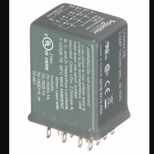 SCHNEIDER ELECTRIC 782XDXH10-24A Hermetically Sealed Relay, Socket Mounted, 3 A Current Rating, 24 VAC, 14 Pins/Terminals | CU2BKW 6CWG2