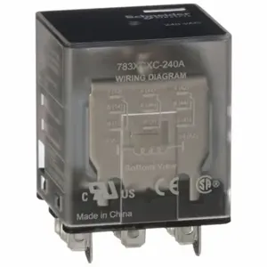 SCHNEIDER ELECTRIC 783XCXC-240A General Purpose Relay, Socket Mounted, 15 A Current Rating, 240 VAC, 11 Pins/Terminals | CU2BJN 6CWG6