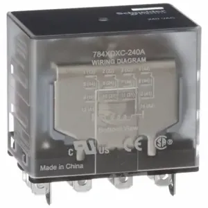 SCHNEIDER ELECTRIC 784XDXC-240A General Purpose Relay, Socket Mounted, 15 A Current Rating, 240 VAC, 14 Pins/Terminals | CU2BJX 6CWJ1