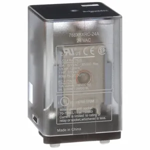 SCHNEIDER ELECTRIC 788XBXRC-24A Plug-In Relay 8 Pins Square 24VAC | AH4TMY 35KR49