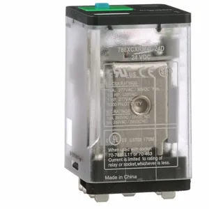 SCHNEIDER ELECTRIC 788XCXRM4L-24D Plug-In Relay 11 Pins Square 24VDC | AH4TPB 35KR79