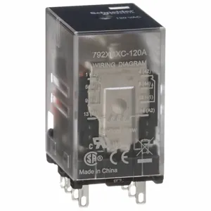 SCHNEIDER ELECTRIC 792XBXC-120A Plug-In Relay 8 Pins Square 120VAC | AH8ZEQ 39DL37