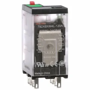 SCHNEIDER ELECTRIC 792XBXM4L-120A Plug-In Relay 8 Pins Square 120VAC | AH8ZEK 39DL32