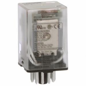 SCHNEIDER ELECTRIC 8501KPDR13P14V51 Relay, Socket Mounted, 10 A Current Rating, 12V DC, 11 Pins/Terminals, 3Pdt | CP4LYU 55WZ20