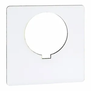 SCHNEIDER ELECTRIC 9001KN100WP Blank Legend Plate Square White | AF9GEU 2EM18