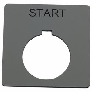 SCHNEIDER ELECTRIC 9001KN101SP Legend Plate, Start, Square, Plastic, Silver, 2.25 Inch Height, 2.25 Inch Wd | CU2CAD 55WP95
