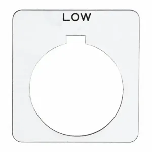 SCHNEIDER ELECTRIC 9001KN215WP Legend Plate, Low, Square, Plastic, White/Black, 1.7 Inch Height, 1.7 Inch Wd | CU2BZA 45C392