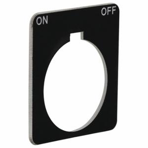 SCHNEIDER ELECTRIC 9001KN245BP Legend Plate, ON/OFF, Square, Plastic, 1.75 Inch Height, 1.75 Inch Wd | CU2BZN 55WP98