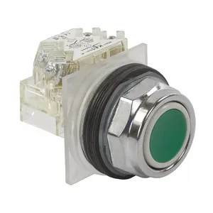 SCHNEIDER ELECTRIC 9001KR1GH6 Non-illuminated Push Button 30mm 1nc Green | AF9KFF 2XVT2