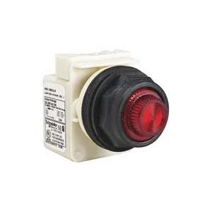 SCHNEIDER ELECTRIC 9001SKP8LRR31 Pilot Light, 30 mm Size, Transformer, 277VAC, Red, LED, Round, Screw Clamp, Plastic | CU2DMC 55WR52