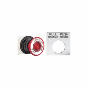 SCHNEIDER ELECTRIC 9001SKR9R05 Druckknopf, 30 mm Größe, rot/weiß, Druckknopf | CU2CYL 55WR57