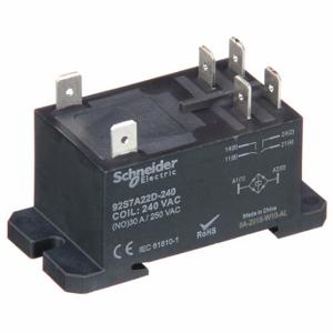 SCHNEIDER ELECTRIC 92S7A22D-240A Enclosed Power Relay, Din-Rail & Surface Mounted, 30 A Current Rating, 240VAC, Dpst-No | CU2BFM 6CWY2