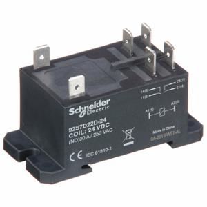 SCHNEIDER ELECTRIC 92S7D22D-24D Enclosed Power Relay, Din-Rail & Surface Mounted, 30 A Current Rating, 24VDC, Dpst-No | CU2BDZ 6CWY5