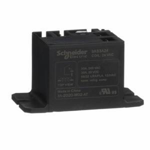 SCHNEIDER ELECTRIC 9AS3A24 Enclosed Power Relay, Surface Mounted, 24VAC, 4 Pins/Terminals, Spst-No | CU2BEV 6CWY7