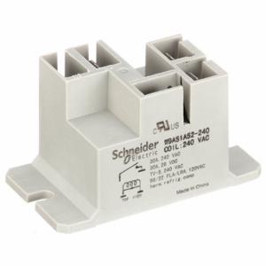 SCHNEIDER ELECTRIC 9AS3A240 Enclosed Power Relay, Surface Mounted, 240VAC, 4 Pins/Terminals, Spst-No | CU2BET 6CWY8