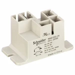 SCHNEIDER ELECTRIC 9AS3D24 Enclosed Power Relay, Surface Mounted, 24VDC, 4 Pins/Terminals, Spst-No | CU2BFK 6CWZ0